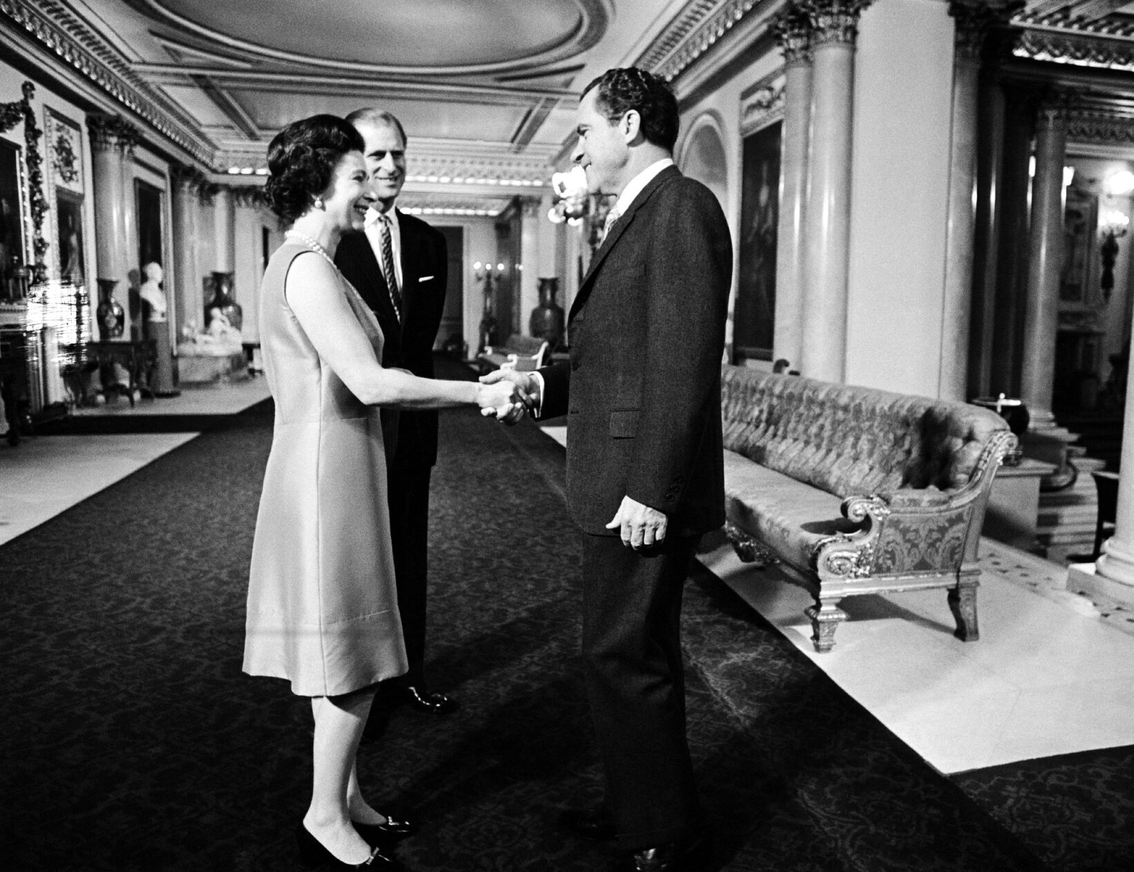 1969: Queen Elizabeth II and President Richard Nixon